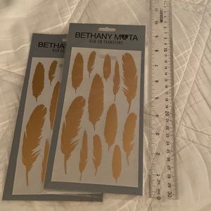 Bethany Mota rub on transfers NWT